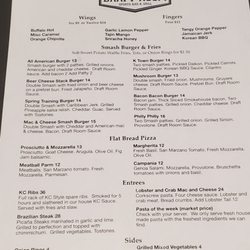 The Draft Room - Menu