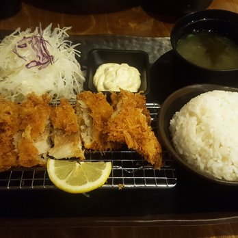 Mr.Tonkatsu - Fish katsu. Very crunchy (yaaasss) but not a lot of meat as the slices are thin. Sometimes it feels like you're just biting pure breading. - Japanese Near Me - Toronto, Ontario Mr.Tonkatsu - Fish katsu. Very crunchy (yaaasss) but not a lot of meat as the slices are thin. Sometimes it feels like you're just biting pure breading. - Japanese Near Me - Toronto, Ontario