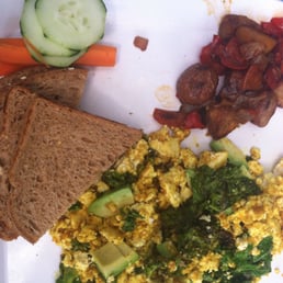 Tofu Scramble with kale and avocado Tofu Scramble with kale and avocado