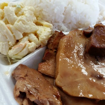 Cafe 100 - Should pork and Salmon Tempura - Hawaiian Near Me - Hilo, Hawaii Cafe 100 - Should pork and Salmon Tempura - Hawaiian Near Me - Hilo, Hawaii