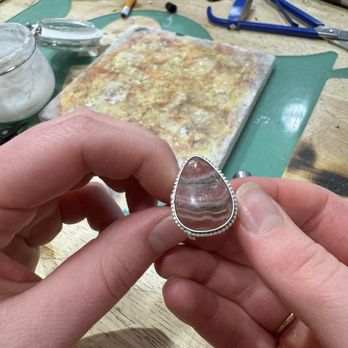 Gem Studio - What my sister made during the silversmithing workshop! - Jewelry Near Me - Meridian, Idaho Gem Studio - What my sister made during the silversmithing workshop! - Jewelry Near Me - Meridian, Idaho
