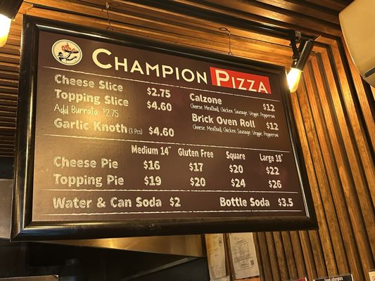 Menu photo 1 Champion Pizza New York, NY
