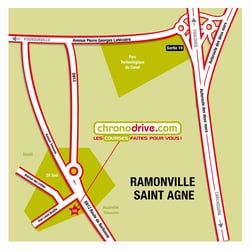 Chronodrive - Plan d'accès au magasin