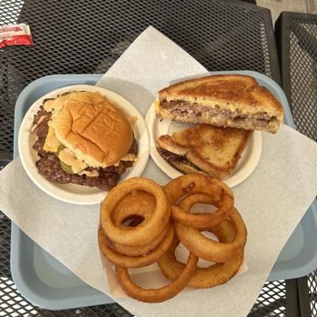 For The Win - double cheese burger, patty melt, onion rings - Burgers Near Me - Whittier, California For The Win - double cheese burger, patty melt, onion rings - Burgers Near Me - Whittier, California
