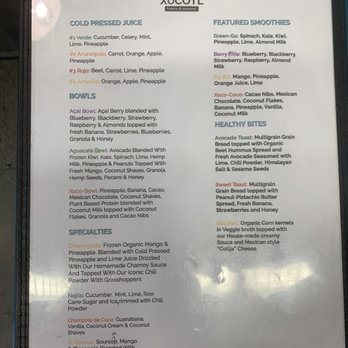 Xocotl - Menu - Juice Bars & Smoothies Near Me - Portland, Oregon Xocotl - Menu - Juice Bars & Smoothies Near Me - Portland, Oregon