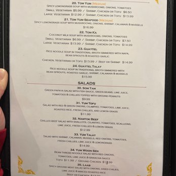 Thai Connection - Menu - Thai Near Me - Columbus, Indiana
