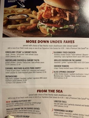 Menu photo 3 Outback Steakhouse Paducah, KY Menu photo 3 Outback Steakhouse Paducah, KY