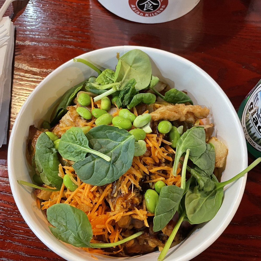 Ginger Asian Kitchen - two bowls of food on a table - Sushi Bars Near Me - Athens, Ohio