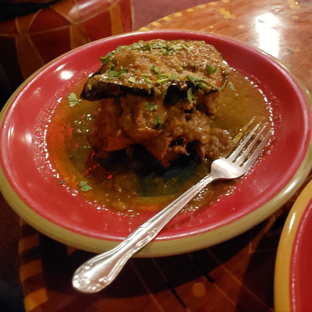 Marrakesh Restaurant - Lamb with eggplant - Moroccan Near Me - Portland, Oregon Marrakesh Restaurant - Lamb with eggplant - Moroccan Near Me - Portland, Oregon