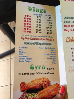 Menu photo 7 A - Town Wings Austell, GA Menu photo 7 A - Town Wings Austell, GA