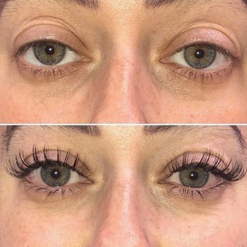 LI Lash Lounge - Classic set before and after done by the amazing Jenn!!!! - Eyelash Service Near Me - Levittown, New York