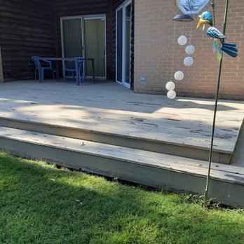 Royal Deck - Old, peeling deck - Decks & Railing Near Me - Naperville, Illinois