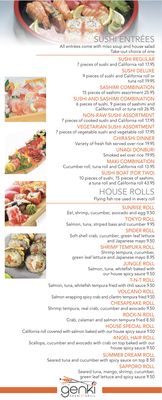 Menu photo 2 Genki Sushi & Grill Lancaster, PA Menu photo 2 Genki Sushi & Grill Lancaster, PA