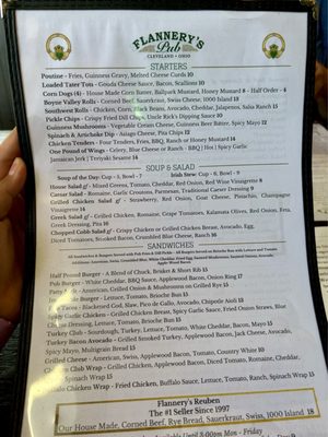 Menu photo 6 Flannery's Pub Cleveland, OH Menu photo 6 Flannery's Pub Cleveland, OH