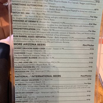 OHSO Brewery- Gilbert - Beer menu - Breweries Near Me - Gilbert, Arizona OHSO Brewery- Gilbert - Beer menu - Breweries Near Me - Gilbert, Arizona