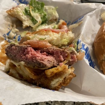 Islands Restaurant - Super pink burger when I ordered well done because I'm preggo. - Burgers Near Me - Corona, California Islands Restaurant - Super pink burger when I ordered well done because I'm preggo. - Burgers Near Me - Corona, California