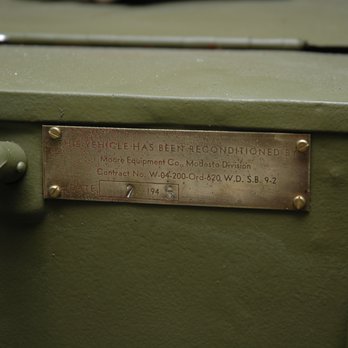 J.M. Equipment - Patterson - 1945 Refurbished Jeep Tag by J.M. Equipment for WWII - Machine & Tool Rental Near Me - Patterson, California J.M. Equipment - Patterson - 1945 Refurbished Jeep Tag by J.M. Equipment for WWII - Machine & Tool Rental Near Me - Patterson, California