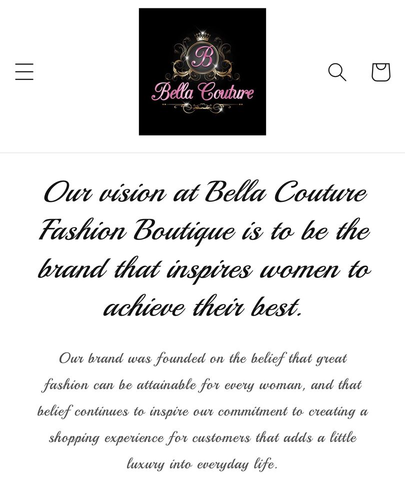 Bella Couture Fashion Boutique Logo