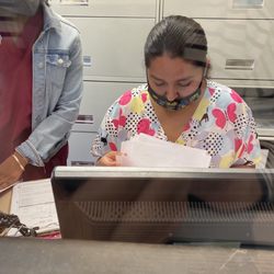 Gupta Aruna MD Inc Obstetrics And Gynecology - The student (burgundy top) was polite/courteous but the front desk staff (butterfly scrubs) was completely unprofessional/unhelpful.