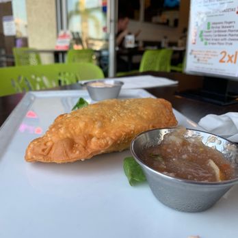 OBRA HandBakery - Empanada!!! Beef with salsa and dipping sauces. - Latin American Near Me - Long Beach, California OBRA HandBakery - Empanada!!! Beef with salsa and dipping sauces. - Latin American Near Me - Long Beach, California