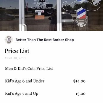 Better Than The Rest Barber Shop - Pricing - Barbers Near Me - Pearl, Mississippi Better Than The Rest Barber Shop - Pricing - Barbers Near Me - Pearl, Mississippi