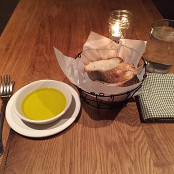Agricola Eatery - Complimentary bread, with olive oil (butter can also be requested), along with complimentary water (2/4/2017) - New American Near Me - Princeton, New Jersey Agricola Eatery - Complimentary bread, with olive oil (butter can also be requested), along with complimentary water (2/4/2017) - New American Near Me - Princeton, New Jersey
