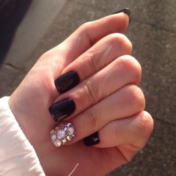 Minoko Nail Studio - Bejeweled ring finger! - Nail Salons Near Me - Vancouver, British Columbia
