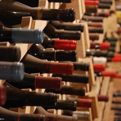 Some of Scott and Janas wines waiting to get pulled out of the cellar