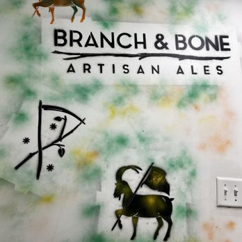 Branch & Bone Artisan Ales - Bathroom wall - Breweries Near Me - Dayton, Ohio
