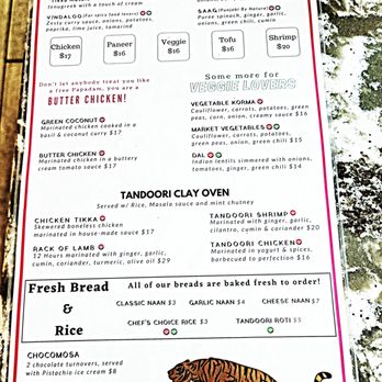Curryosity - Menu - Indian Near Me - San Diego, California Curryosity - Menu - Indian Near Me - San Diego, California