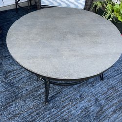Canby ReStore - Habitat for Humanity - Coffee table with black metal base