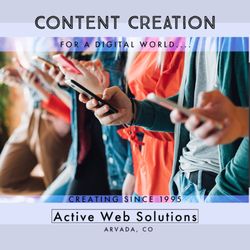 Active Web Solutions - AWS specializes in Content Creation