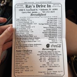 Menu page 1
