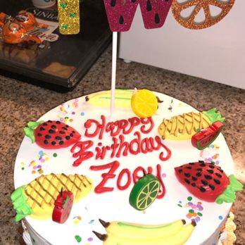 Rose Bakery - Fruit Birthday cake! - Bakeries Near Me - Van Nuys, California