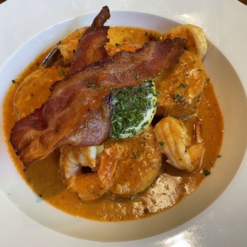 The Sweet Onion - Shrimp & grits (cake) - New American Near Me - Waynesville, North Carolina The Sweet Onion - Shrimp & grits (cake) - New American Near Me - Waynesville, North Carolina