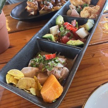 Llama Queen - Ceviche sampler - Peruvian Near Me - Austin, Texas