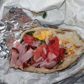 Donut Hub - Works breakfast burrito - Donuts Near Me - Orange, California