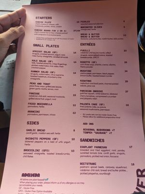 Menu photo 1 Adelleda Portland, OR