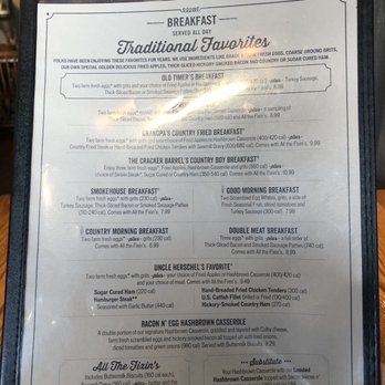 Cracker Barrel Old Country Store - Breakfast menu - American Near Me - Franklin, Tennessee Cracker Barrel Old Country Store - Breakfast menu - American Near Me - Franklin, Tennessee