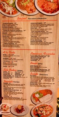 Menu photo 2 El Azteca Mexican Restaraunt Appleton, WI