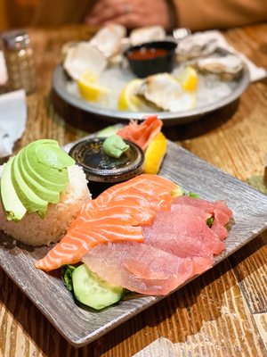 Photo of Blue Water - San Diego, CA, US. Salmon and Tuna Sashimi
