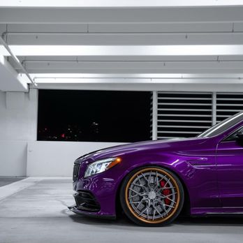 Vinylize Wraps - 2021 c63s wrapped in Voodoo purple - Vehicle Wraps Near Me - Dania Beach, Florida Vinylize Wraps - 2021 c63s wrapped in Voodoo purple - Vehicle Wraps Near Me - Dania Beach, Florida