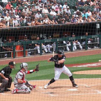 Rate Field - Andrew Vaughn at bat. He was to later hit a game tying HR. - Stadiums & Arenas Near Me - Chicago, Illinois Rate Field - Andrew Vaughn at bat. He was to later hit a game tying HR. - Stadiums & Arenas Near Me - Chicago, Illinois