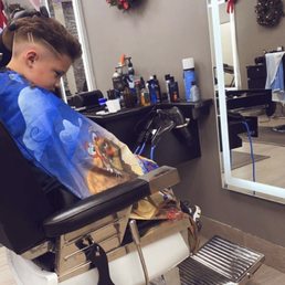 Mid-fade with design