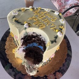 Gender reveal cake