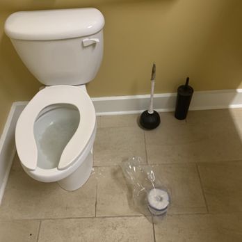 Be Relaxed Corporate Housing - Residents bathroom at clubhouse..... gym and pool closed for covid but stopped up restrooms open for be relaxed residents! - Apartments Near Me