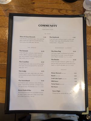 Menu photo 2 Community Kitchen + Taproom Austin, TX