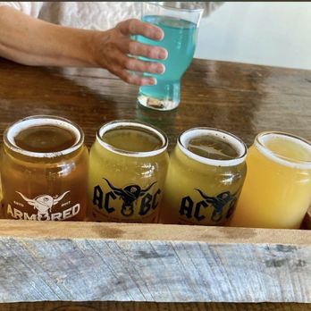 Armored Cow Brewing - You can get a beer flight - Breweries Near Me - Charlotte, North Carolina