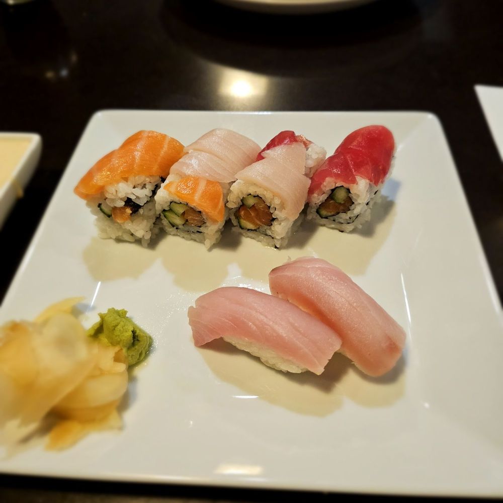 Mikado - Yellowtail nigiri and sushi roll - Japanese Near Me - Orlando, Florida Mikado - Yellowtail nigiri and sushi roll - Japanese Near Me - Orlando, Florida