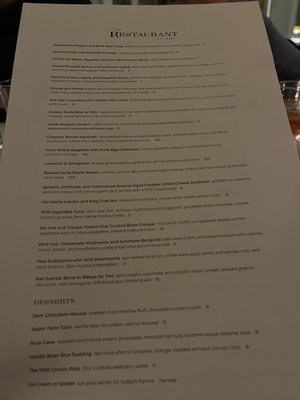 Menu photo 5 The Restaurant at 1900 Mission Woods, KS